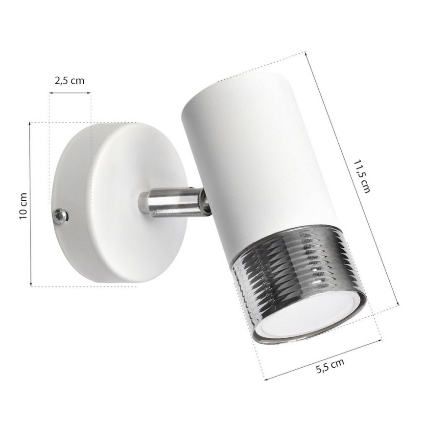 Nástenné bodové svietidlo DANI 1xGU10/8W/230V