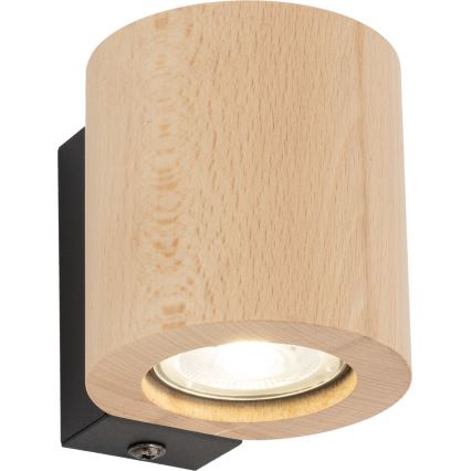 Nástenné bodové svietidlo EVE 1xGU10/10W/230V buk
