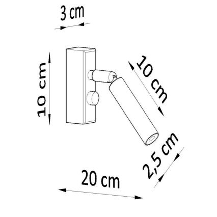 Nástenné bodové svietidlo EYETECH 1xG9/12W/230V biela