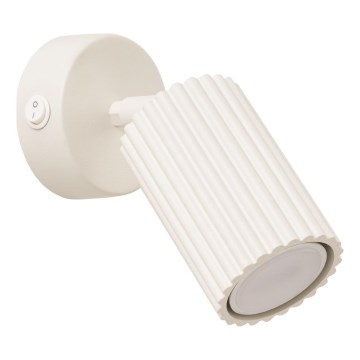 Nástenné bodové svietidlo KARBON 1xGU10/10W/230V krémová