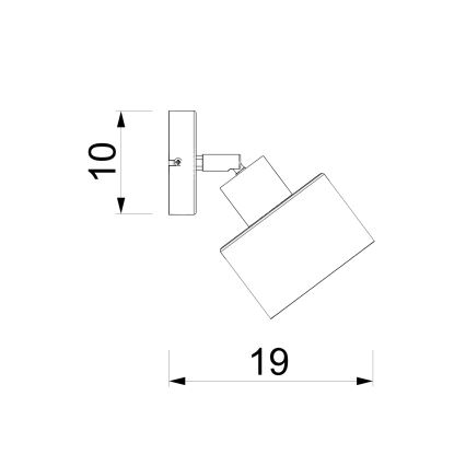Nástenné bodové svietidlo PARKLA 1xE27/15W/230V béžová/zlatá