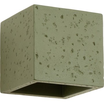 Nástenné bodové svietidlo QUAD 1xG9/8W/230V betón/zelená