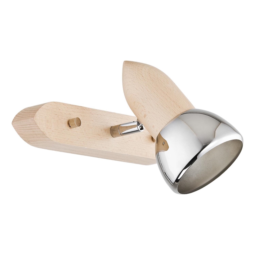 Nástenné bodové svietidlo SPARK 1xE27/15W/230V buk