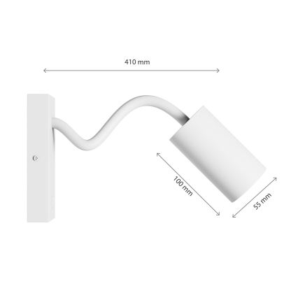Nástenné bodové svietidlo SQUALLA VARIOSA 1xGU10/10W/230V biela