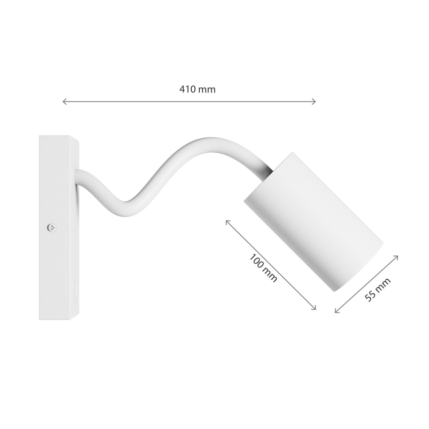Nástenné bodové svietidlo SQUALLA VARIOSA 1xGU10/10W/230V biela