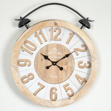 Nástenné hodiny 1xAA pr. 50 cm béžová