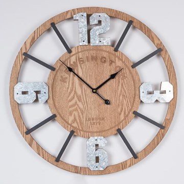 Nástenné hodiny 1xAA pr. 60 cm béžová