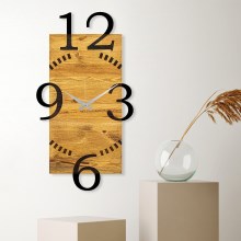 Nástenné hodiny 41x74 cm 1xAA drevo/kov