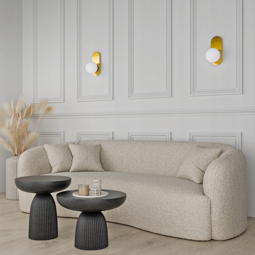 Nástenné svietidlo 1xE27/40W/230V zlaté/biele