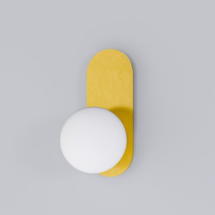 Nástenné svietidlo 1xE27/40W/230V zlaté/biele