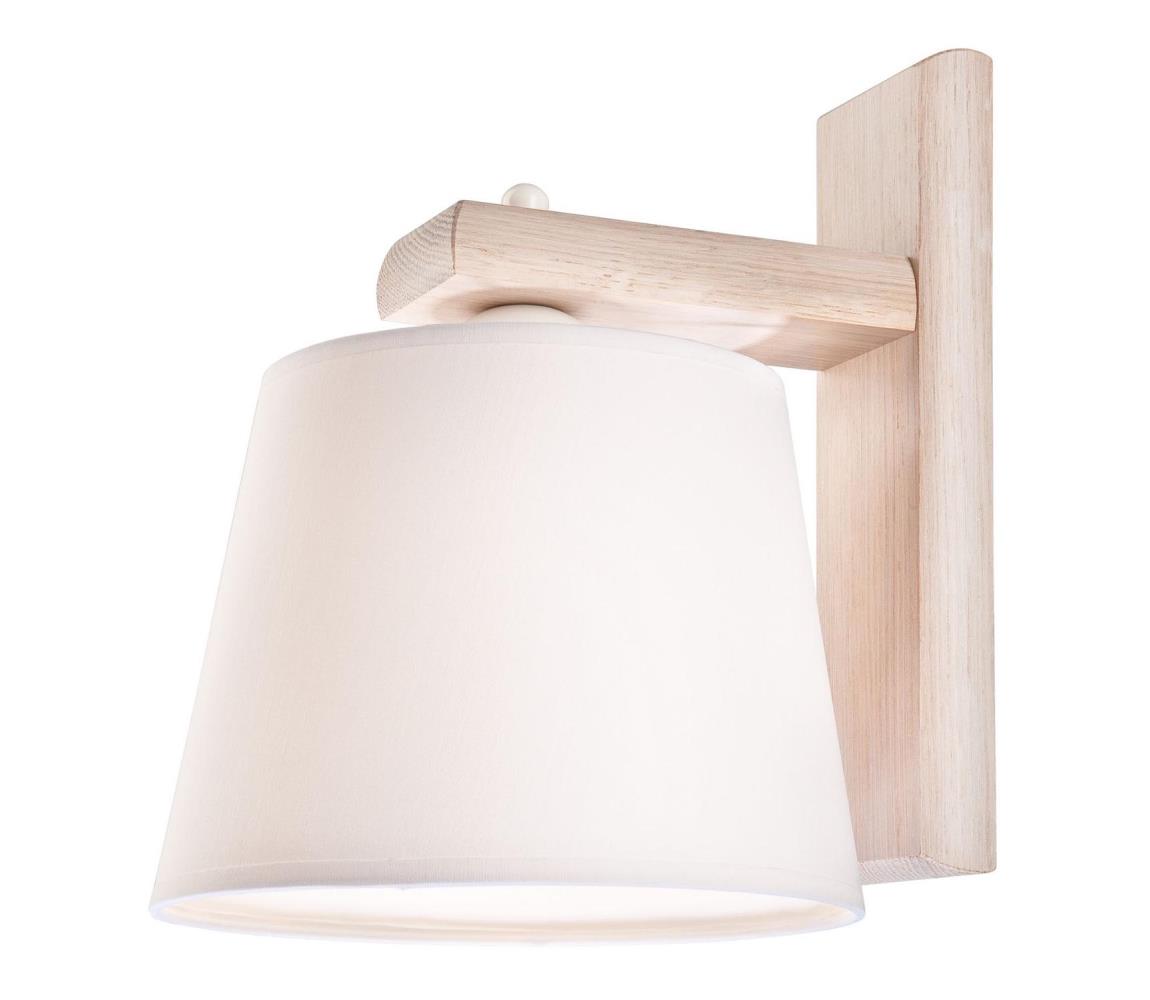 Nástenné svietidlo 1xE27/60W/230V dub - FSC certifikované