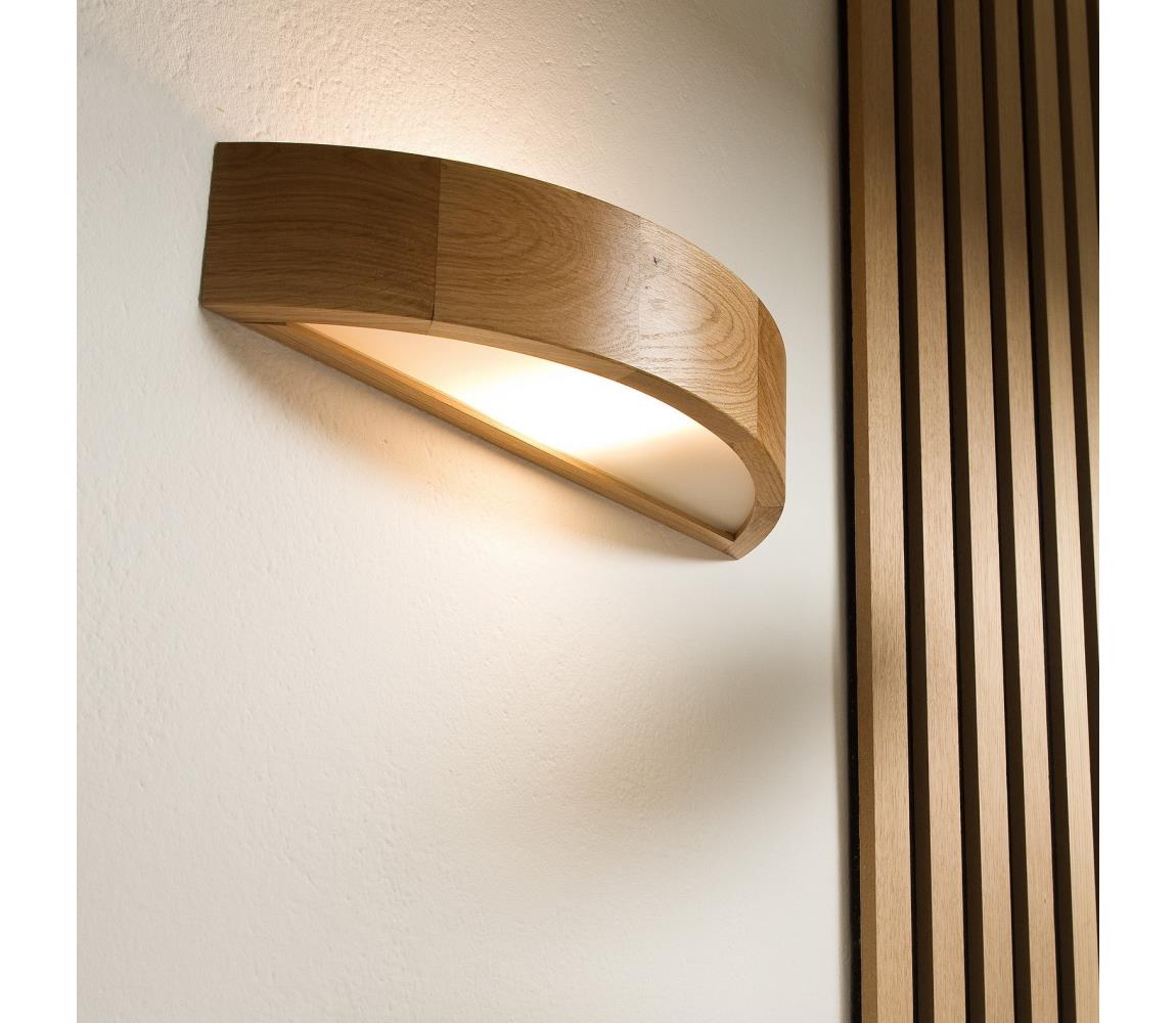 Nástenné svietidlo 1xE27/60W/230V dub