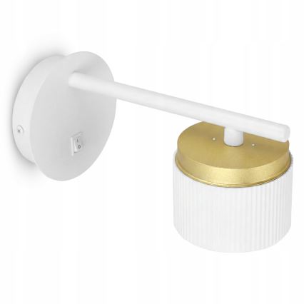 Nástenné svietidlo 1xGX53/35W/230V biele/zlaté