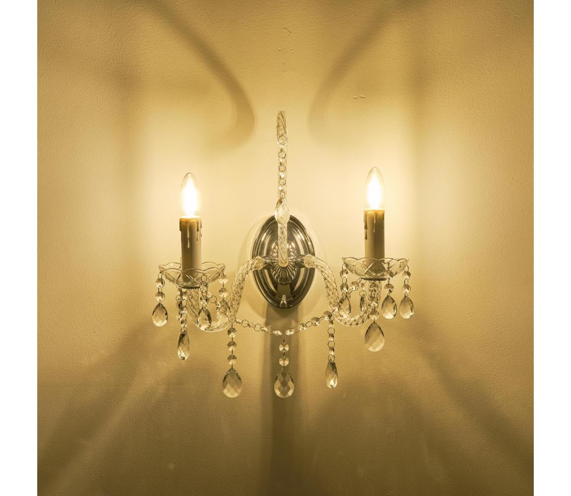 Eurolamp Nástenné svietidlo 2xE14/15W/230V