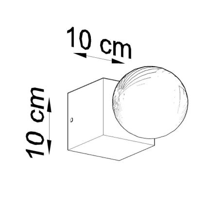 Nástenné svietidlo ABEL 1xE27/60W/230V betón