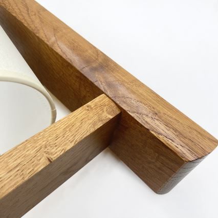 Nástenné svietidlo AIDA 1xE27/15W/230V dub/krémová
