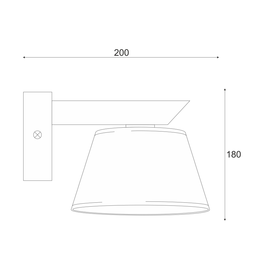Nástenné svietidlo ANTONIO 1xE14/40W/230V dub