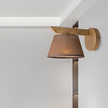 Nástenné svietidlo ANTONIO 1xE14/40W/230V dub
