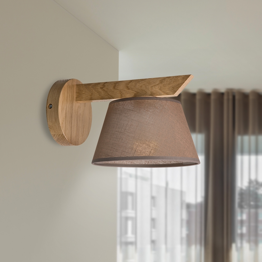 Nástenné svietidlo ANTONIO 1xE14/40W/230V dub