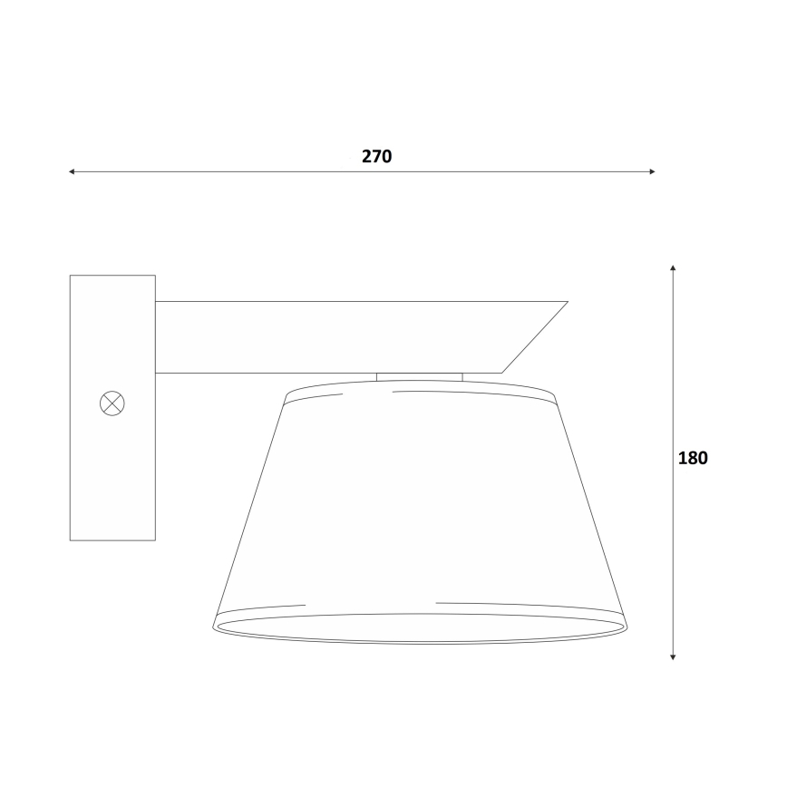 Nástenné svietidlo ANTONIO 1xE14/40W/230V buk