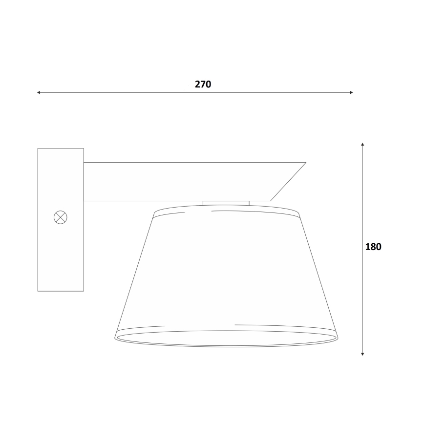 Nástenné svietidlo ANTONIO 1xE14/40W/230V buk
