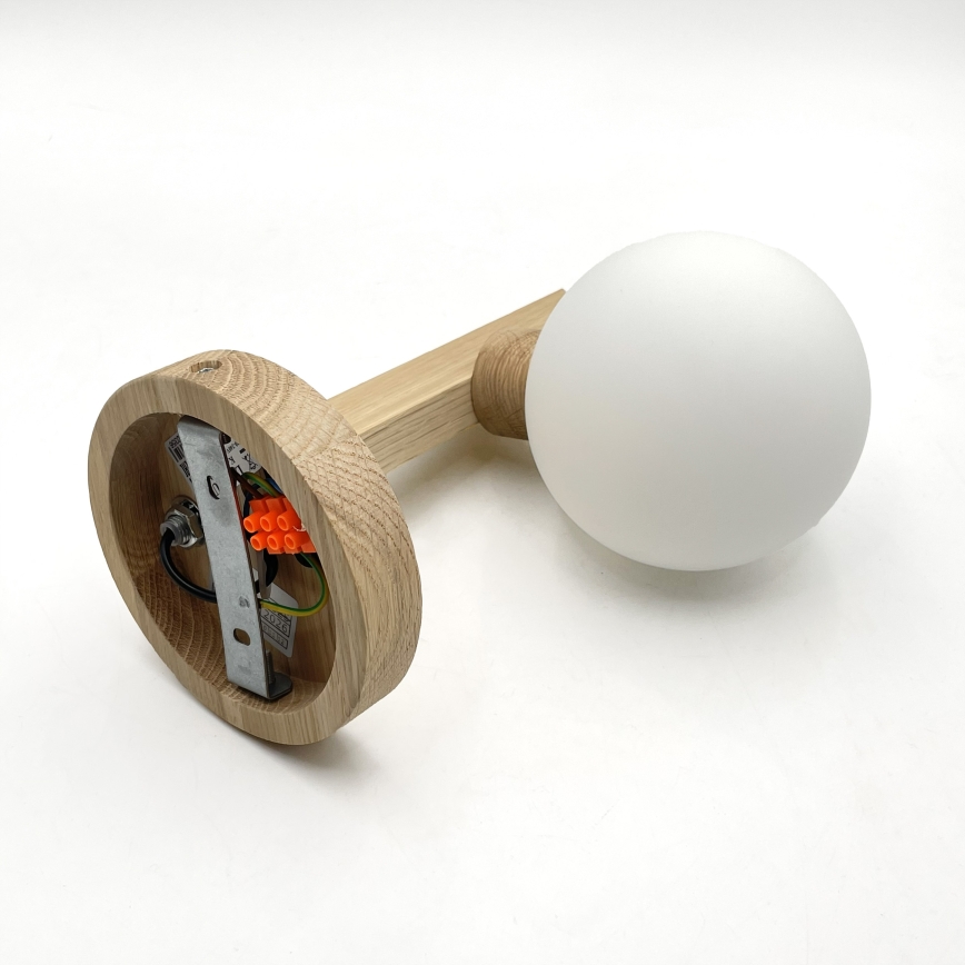 Nástenné svietidlo ANTONIO 1xG9/5W/230V dub/biela