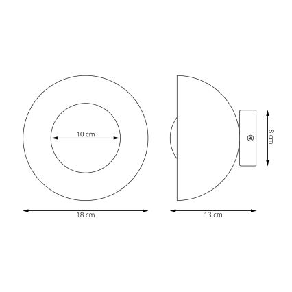 Nástenné svietidlo BIBI 1xG9/8W/230V sivé