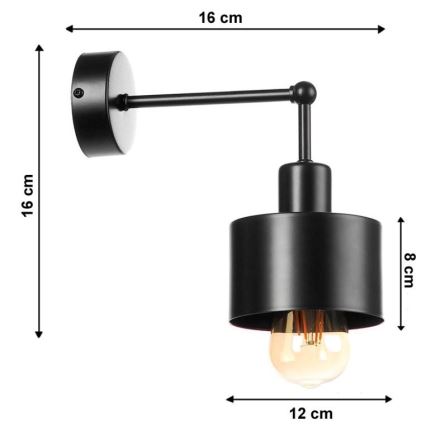 Nástenné svietidlo BODO 1xE27/60W/230V