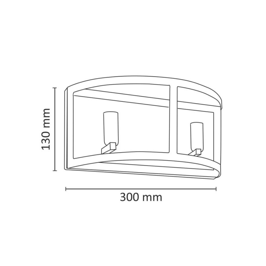 Nástenné svietidlo BRESSO 2xE14/12W/230V