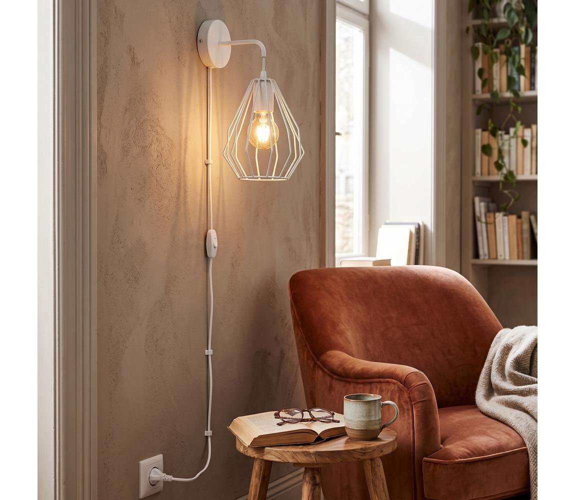 Nástenné svietidlo BRYLANT 1xE27/60W/230V biele 2284