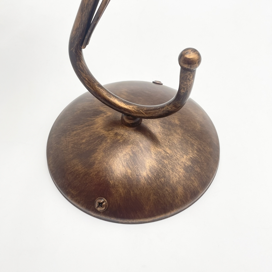 Nástenné svietidlo COBRA 1xE27/60W/230V bronz/patina