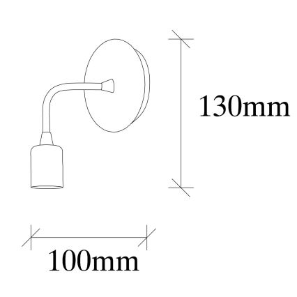 Nástenné svietidlo DARTINI 1xE27/40W/230V