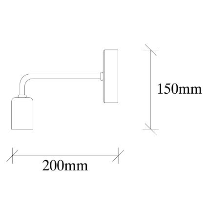 Nástenné svietidlo DENGE 1xE27/60W/230V