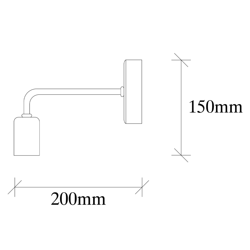 Nástenné svietidlo DENGE 1xE27/60W/230V