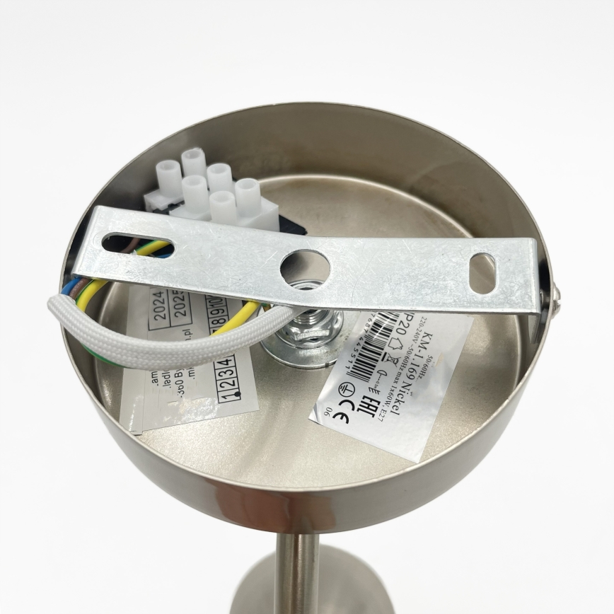 Nástenné svietidlo DONNA 1xE27/60W/230V nikel