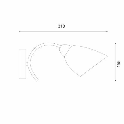 Nástenné svietidlo DONNA 1xE27/60W/230V patina