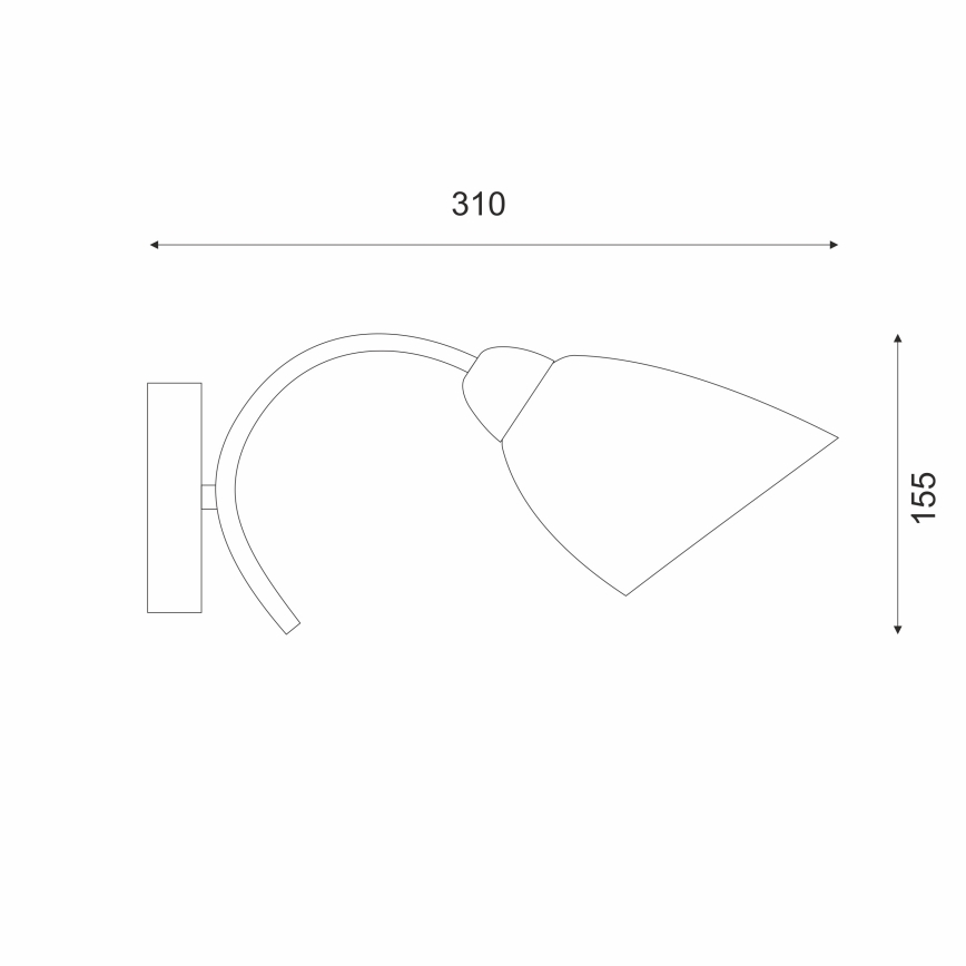 Nástenné svietidlo DONNA 1xE27/60W/230V patina