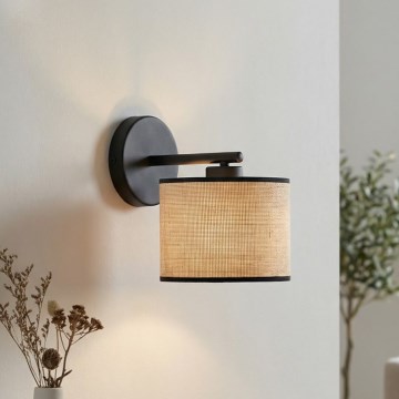 Nástenné svietidlo ECO 1xE27/15W/230V béžové/ratan