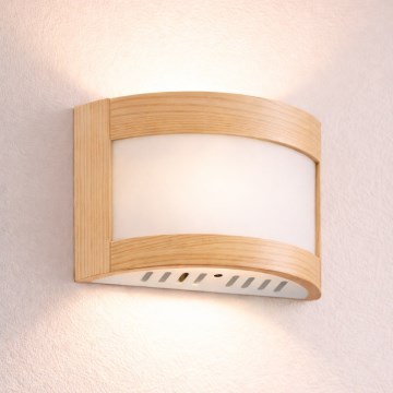 Nástenné svietidlo ELODIE 1xE27/60W/230V buk