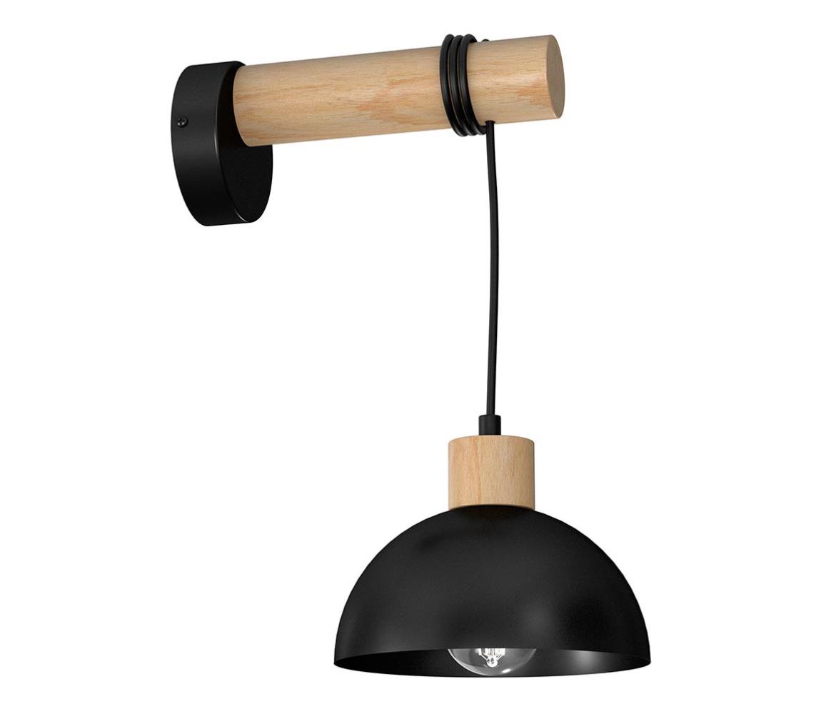 Nástenné svietidlo ERIK 1xE27/60W/230V béžová/čierna