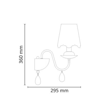 Nástenné svietidlo FABRIZIA 1xE14/12W/230V