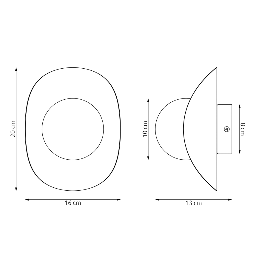 Nástenné svietidlo FIERO 1xG9/8W/230V čierne