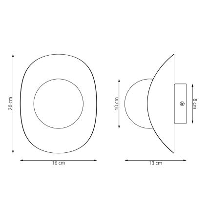 Nástenné svietidlo FIERO 1xG9/8W/230V sivé