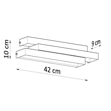 Nástenné svietidlo FROST 2xG9/40W/230V