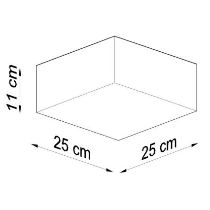 Nástenné svietidlo HORUS 1xE27/60W/230V šedá