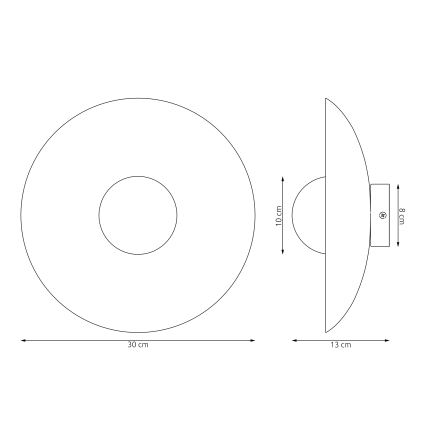 Nástenné svietidlo INSPO 1xG9/8W/230V biela