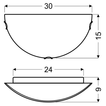 Nástenné svietidlo ITAKA 1xE27/60W/230V