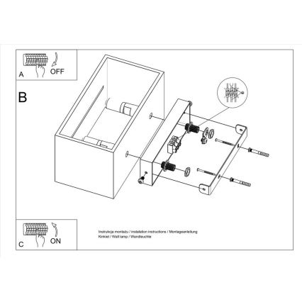 Nástenné svietidlo LOBO 2xG9/40W/230V biela