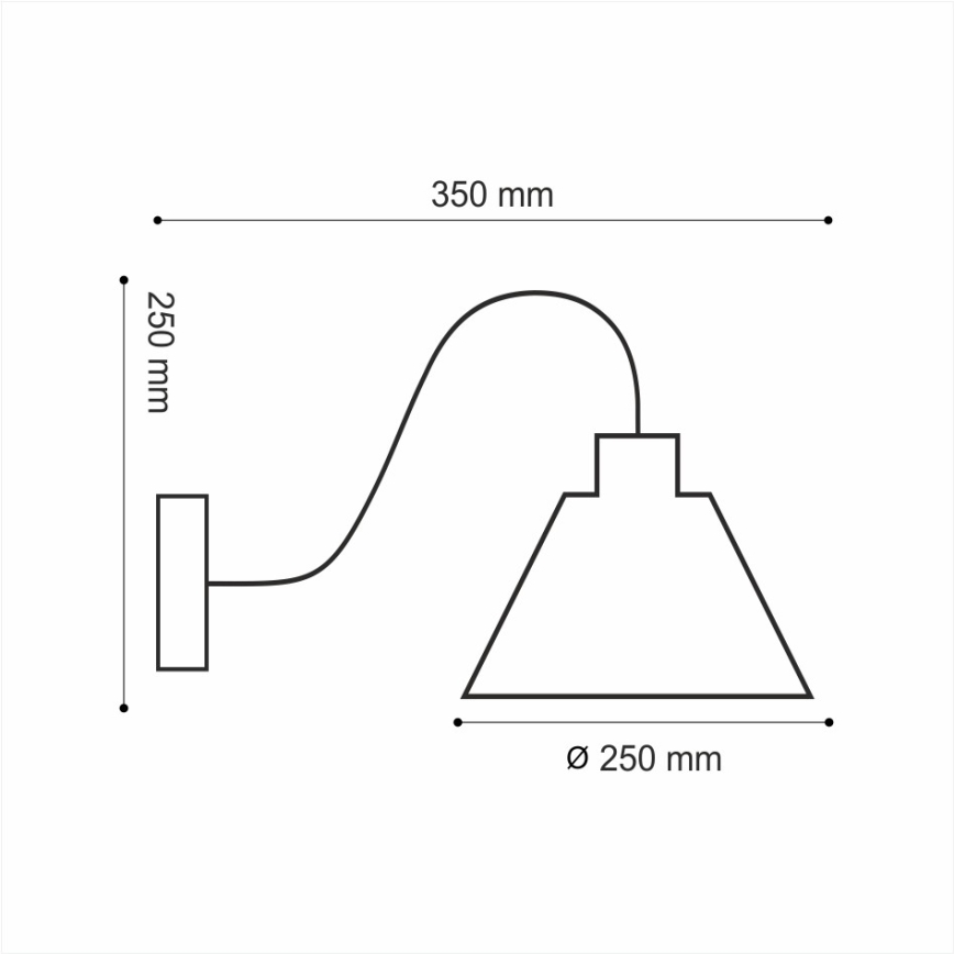 Nástenné svietidlo LOFT 1xE14/40W/230V
