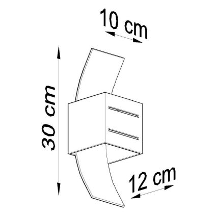 Nástenné svietidlo LORETO 1xG9/40W/230V čierna